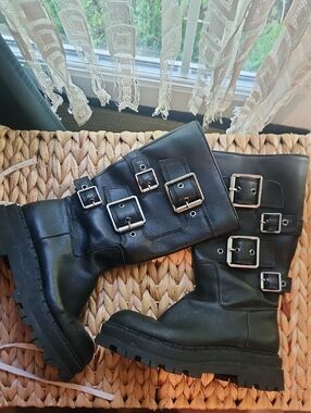 Zara European Biker Boots